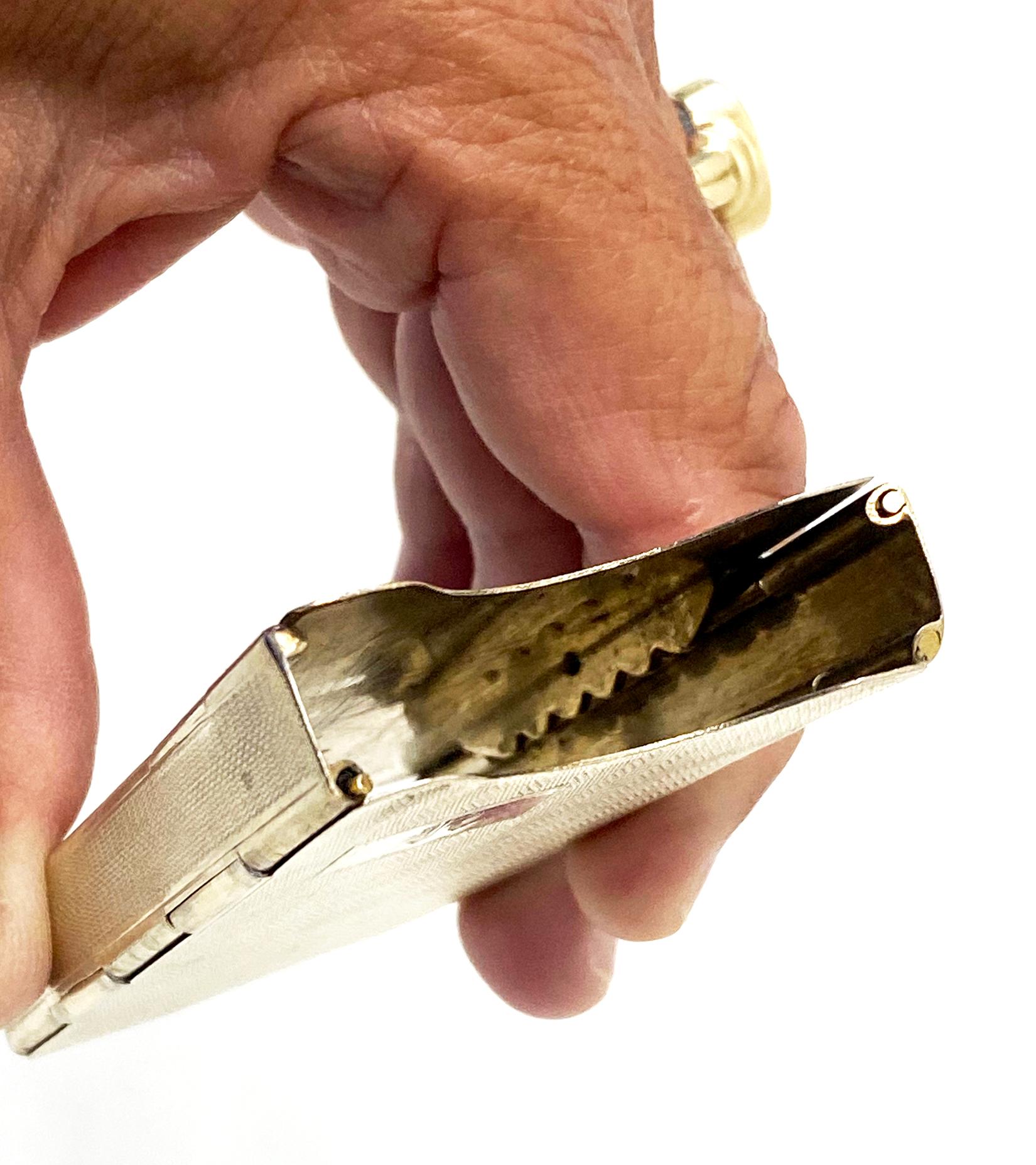 Boîte d'allumettes en argent Vermeil petit porte-cartes ou pince à billets Deakin Francis 1931 en vente 5