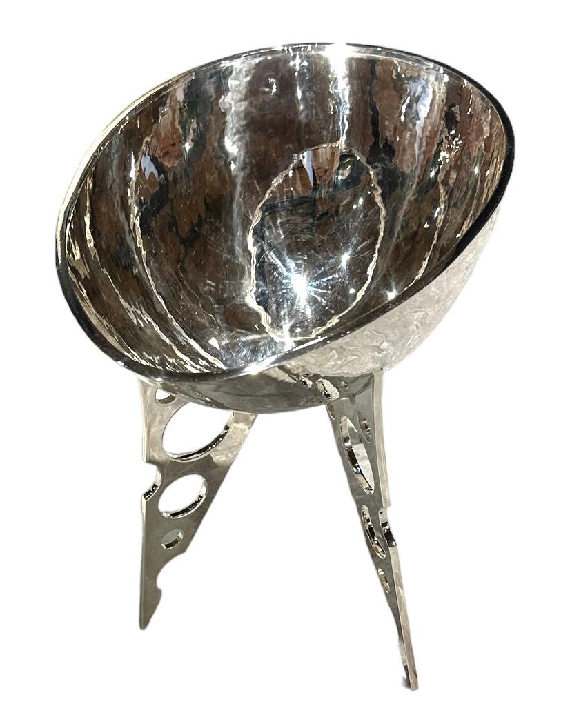 Italian Silver Vessel, Fruit Bowl Sculptural Object by Raju Peddada - 
