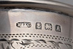 Silver Victorian Mug by James and Gilby Hobson, England, 1925
