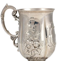 Silver Victorian Mug by John Le Gallais, Mid-19th Century
