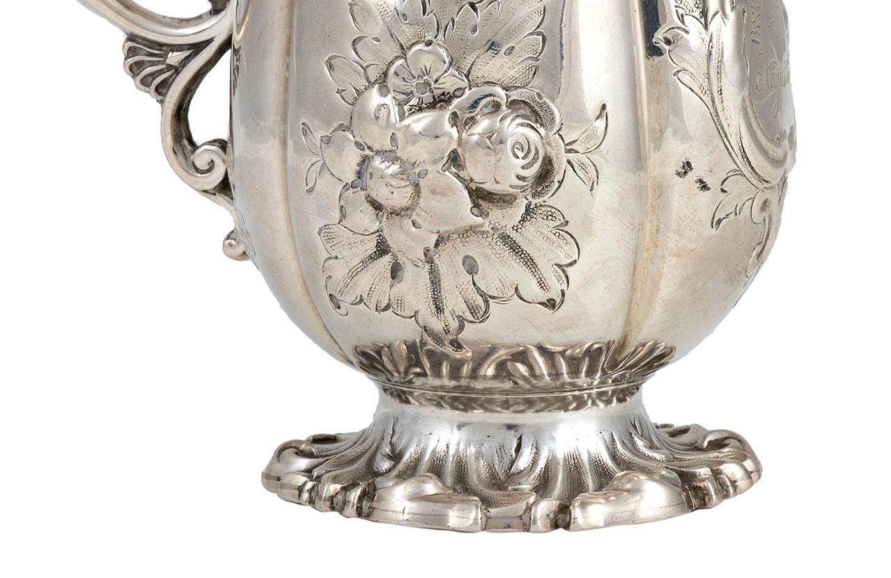 High Victorian Silver Victorian Mug by John Le Gallais, Mid-19th Century