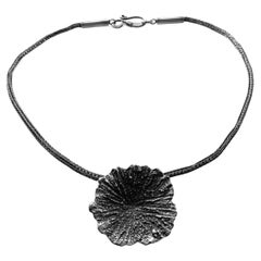 Silver Leaf Design Necklace