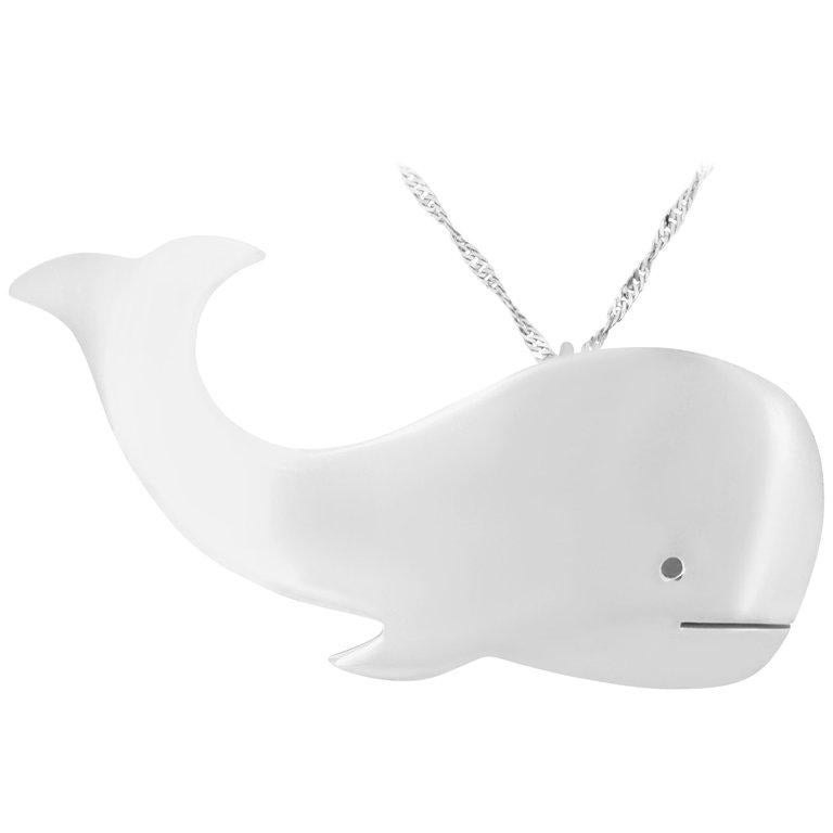 Silver Whale Pendant
