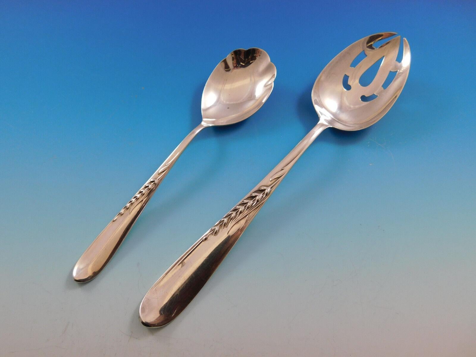 Silber Weizen von Reed & Barton Sterlingsilber Besteckset 12 Service 66 Teile im Angebot 3