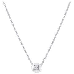 White Gold Plate Silver Pendant Necklace for DIAMONDS in the Sky Collection