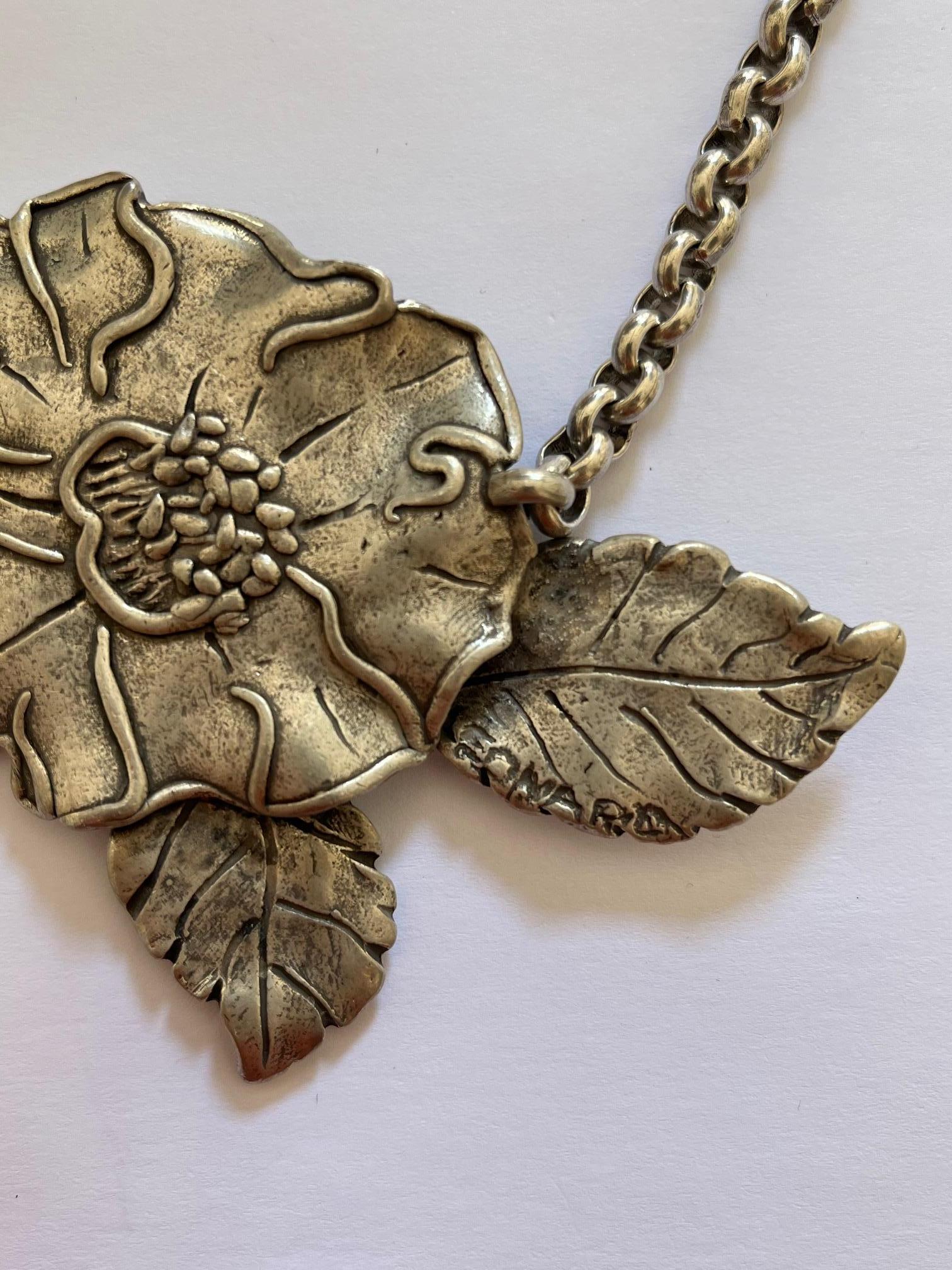 Silver Wild Roses 3 Piece Set by Leonard For Sale 6
