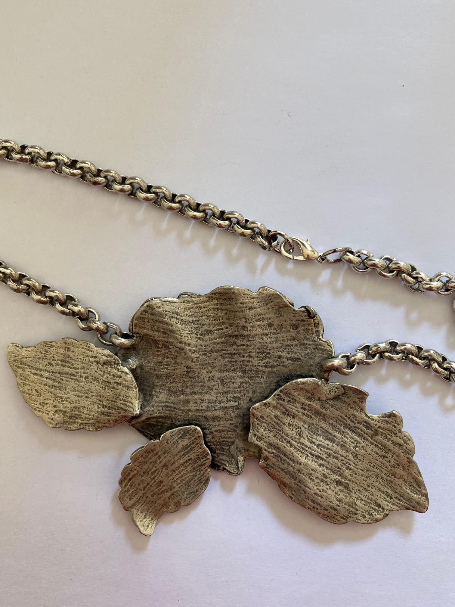 Silver Wild Roses 3 Piece Set by Leonard For Sale 7