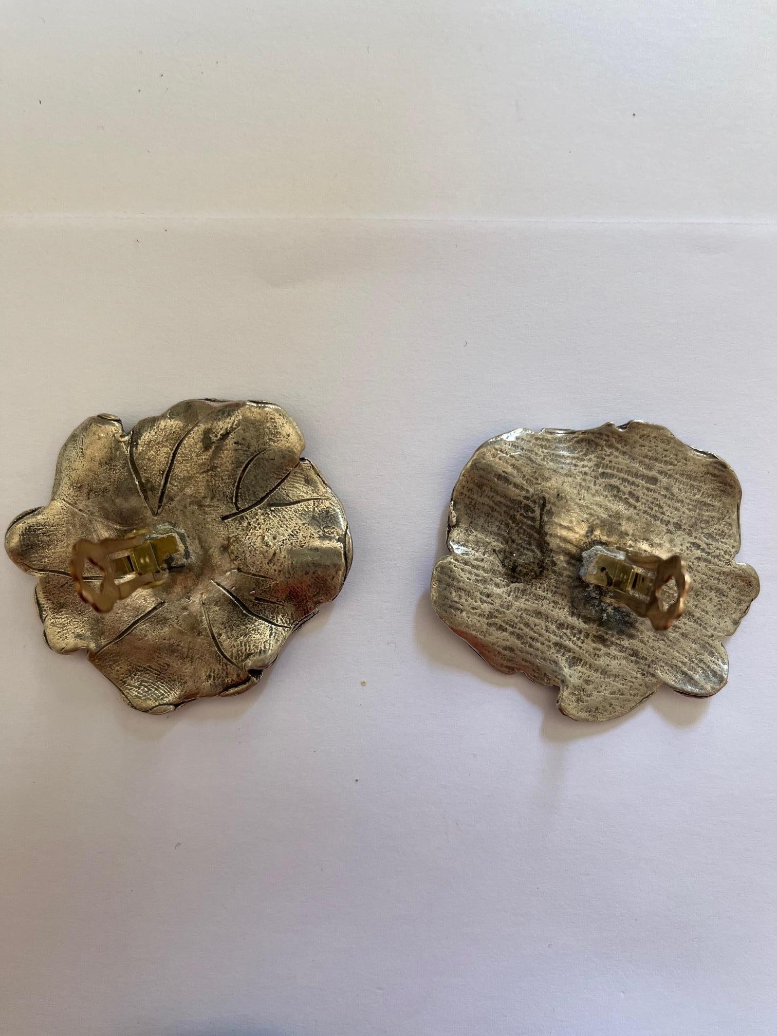 Women's Silver Wild Roses 3 Piece Set by Leonard For Sale