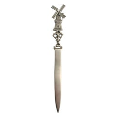 Used Silver Windmill Letter Opener