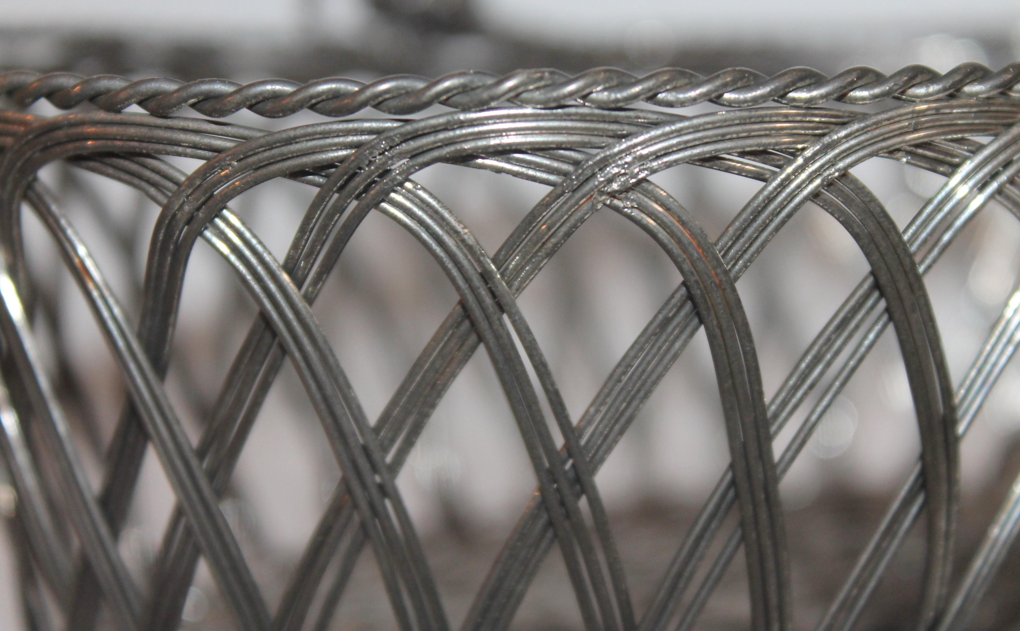 wire basket silver