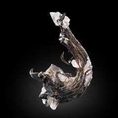 Silver Wire Mineral Specimen with Calcite Crystals – Kongsberg, Norway