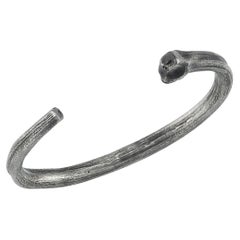 Oxidised Silver Wood Branches Cuff Bangle