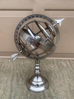 Silver Zodiac Armillary Sundial