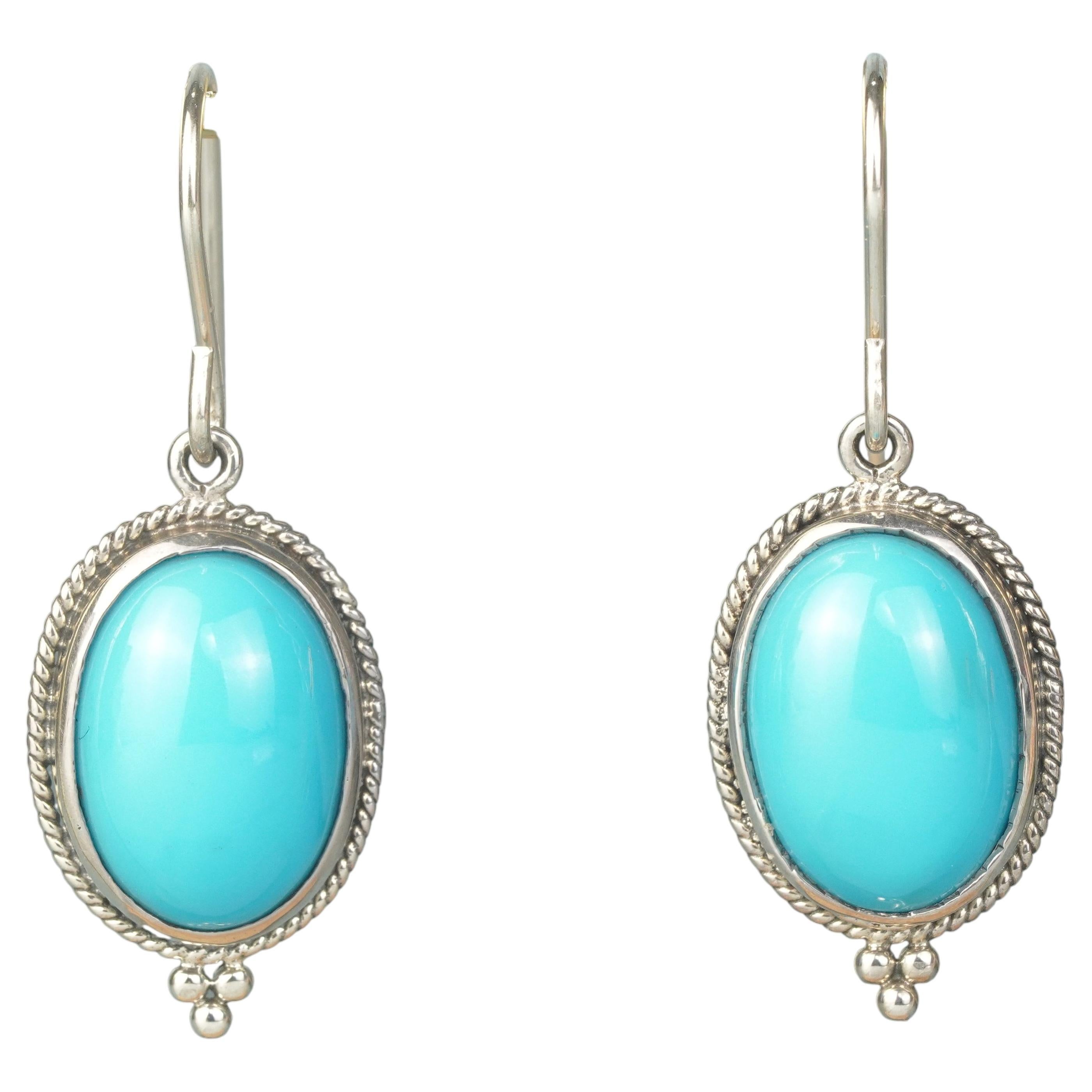 Silver925 Turquoise Earrings