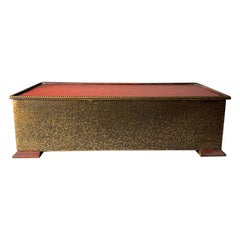 SilverCrest Decorated Bronze Cedar Lined Cigar Humidor