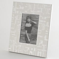 Silvered Aluminum Picture Frame by Umberto Mascagni, Italy 1970
