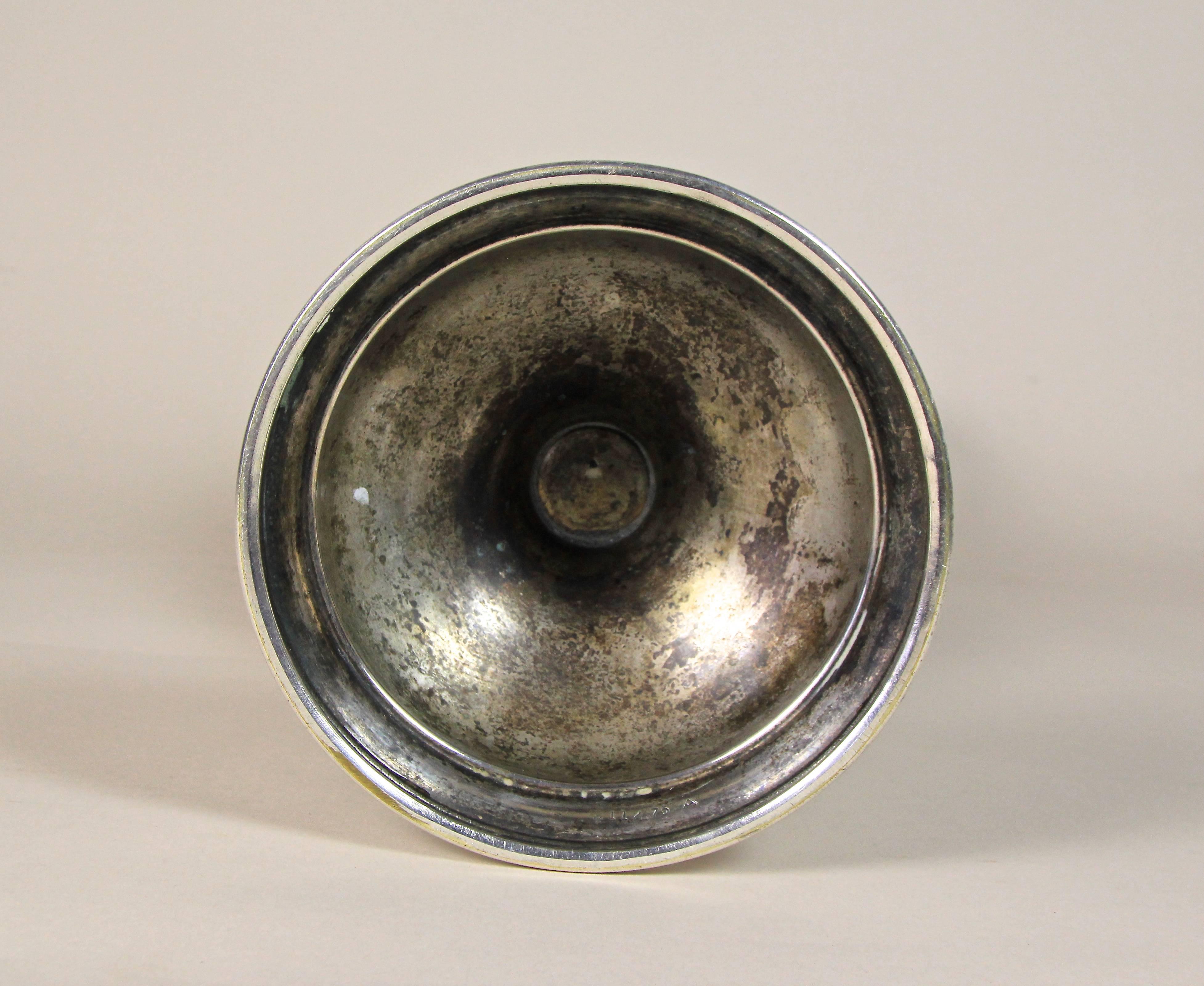 Silvered Amphora Vase Art Nouveau, Slovakia, circa 1915 3