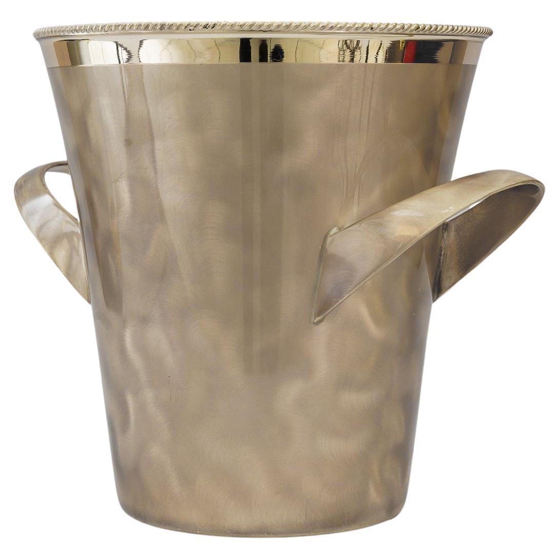 Silvered Art Deco Champagne Cooler, by Kurt Mayer 1960s ( marked by WMF ) For Sale
