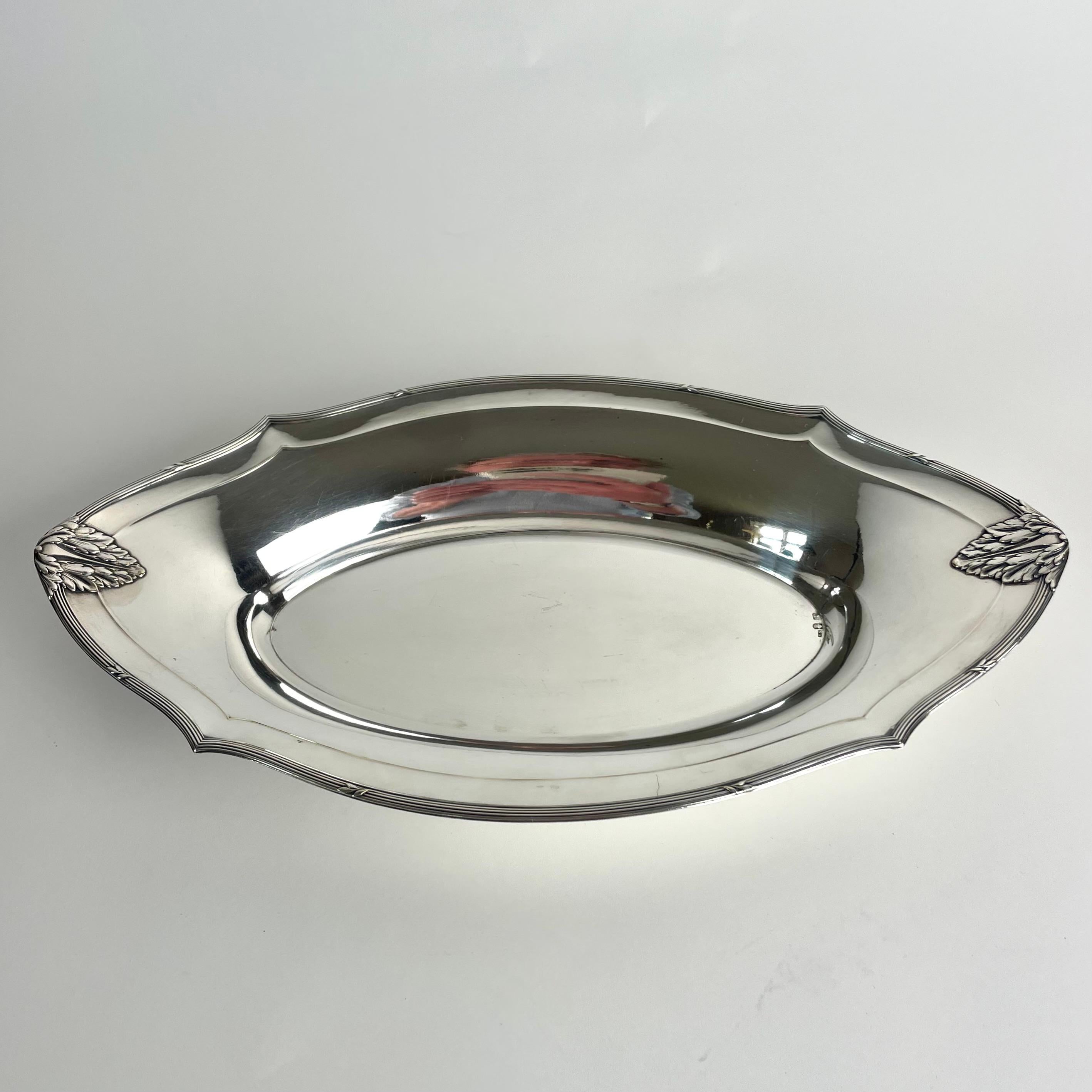 Jugendstil Silvered Brass Bowl by WMF, Germany, 1910s For Sale