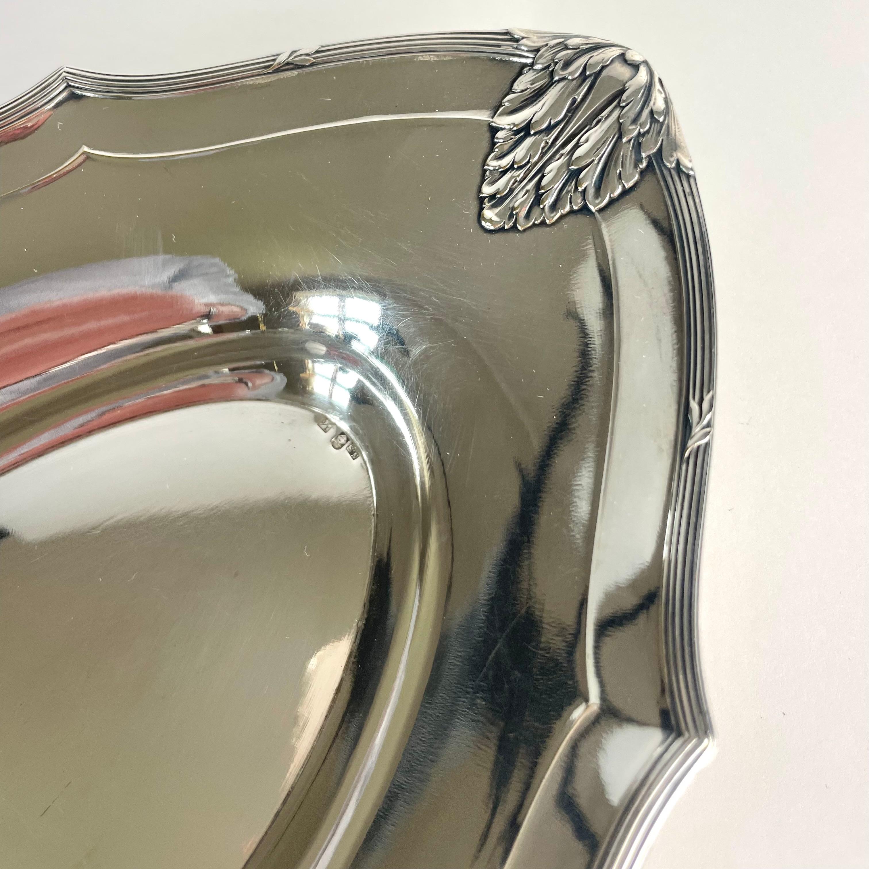 Early 20th Century Silvered Brass Bowl by WMF, Germany, 1910s For Sale