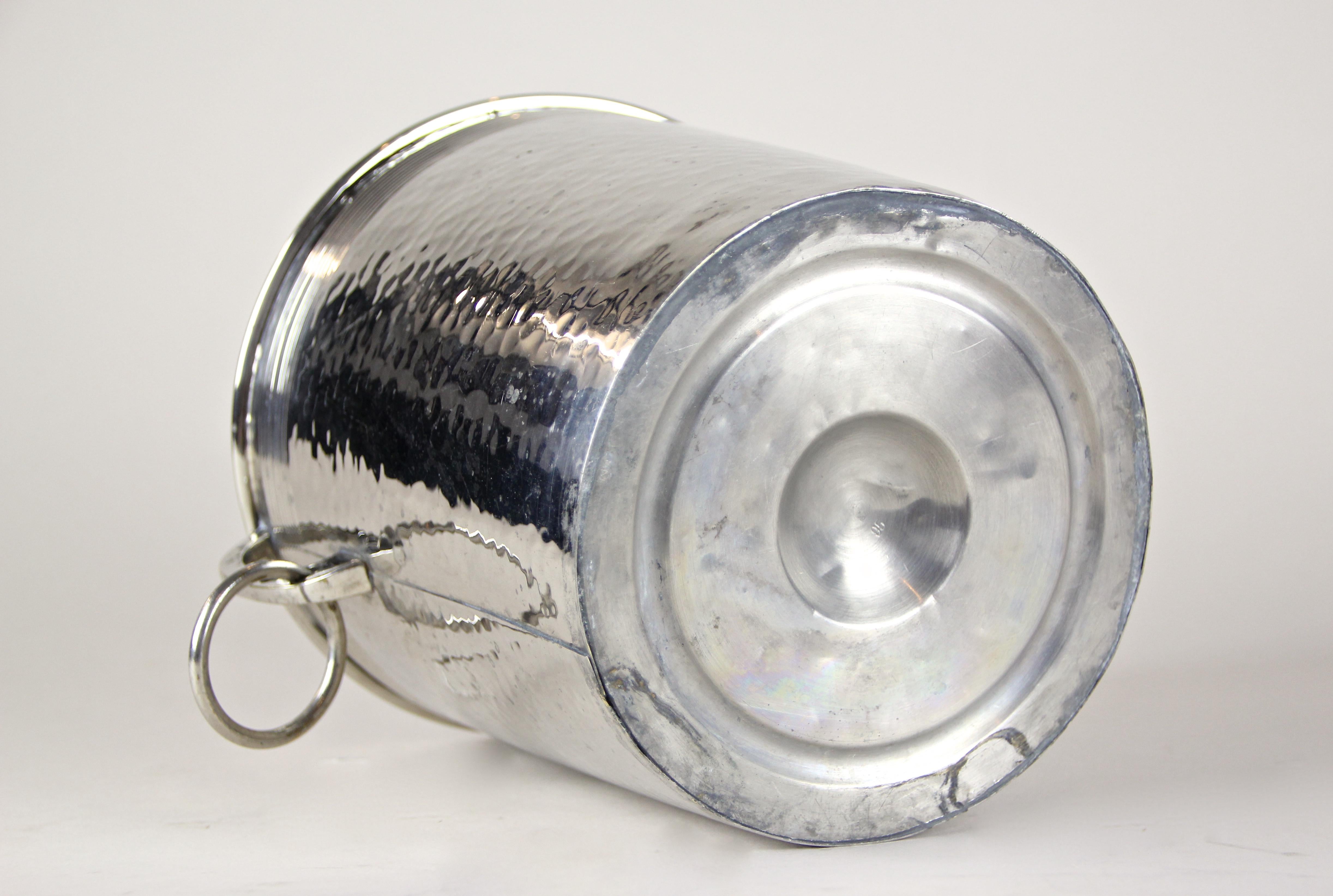 Silvered Brass Champagne Cooler Art Nouveau by WMF, Germany, circa 1915 4