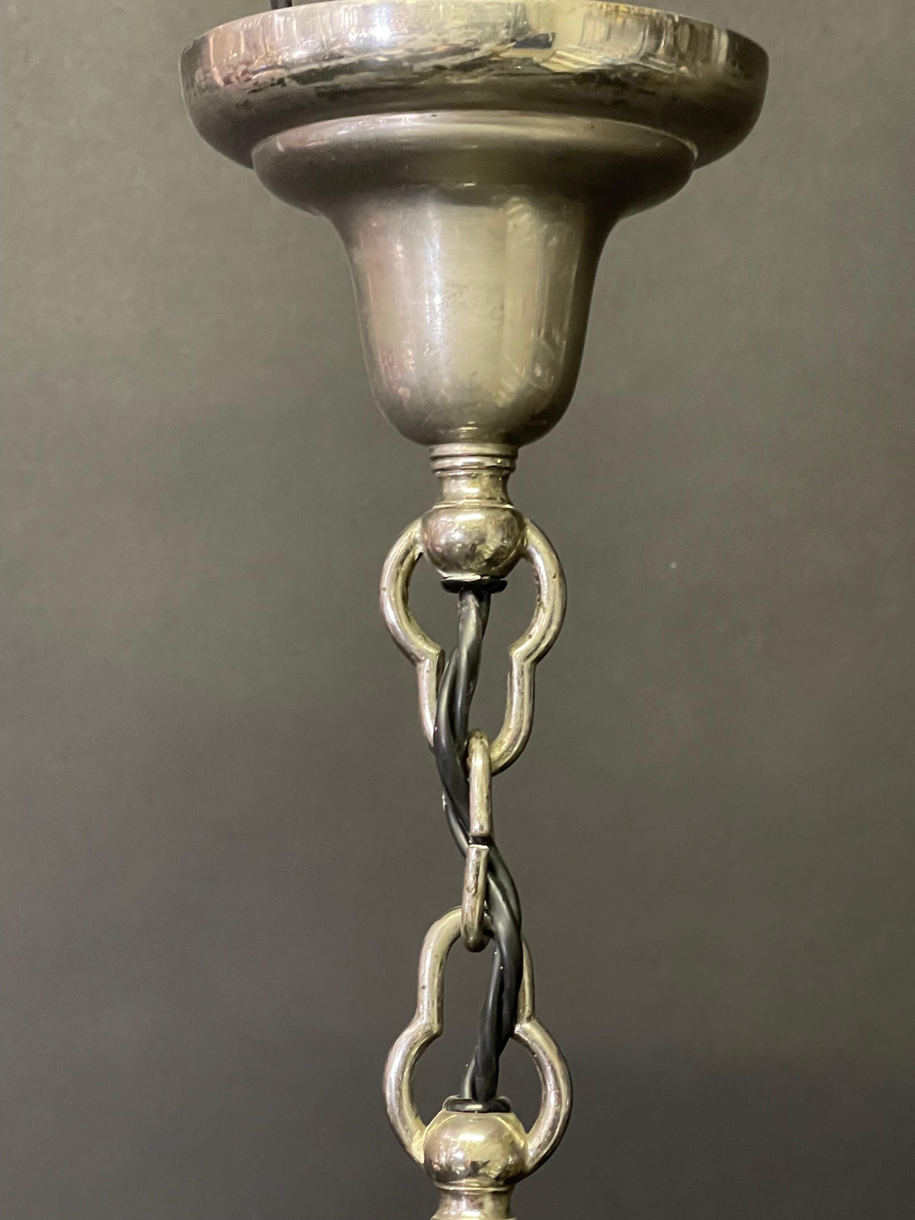 Versilberter Kronleuchter aus Bronze und Kristall zu Lobmeyr, ca. 1920er Jahre im Angebot 8