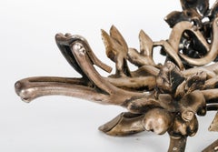 Silvered Bronze and Crystal Cup by Christofle, 19th Century.