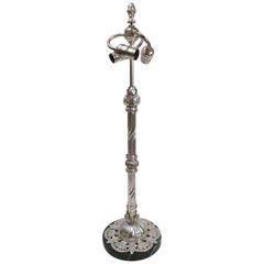Silvered Bronze Arts & Crafts Table Lamp