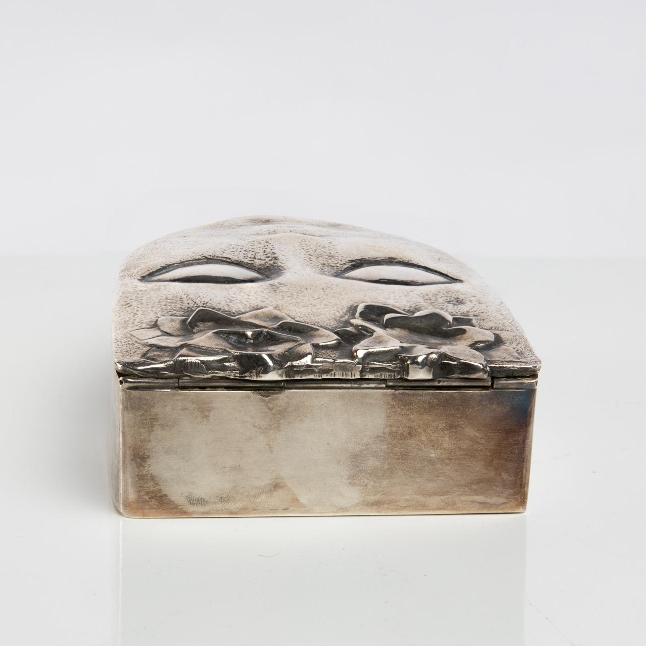 Silvered Bronze Box “Ophélie”, Line Vautrin, France 1