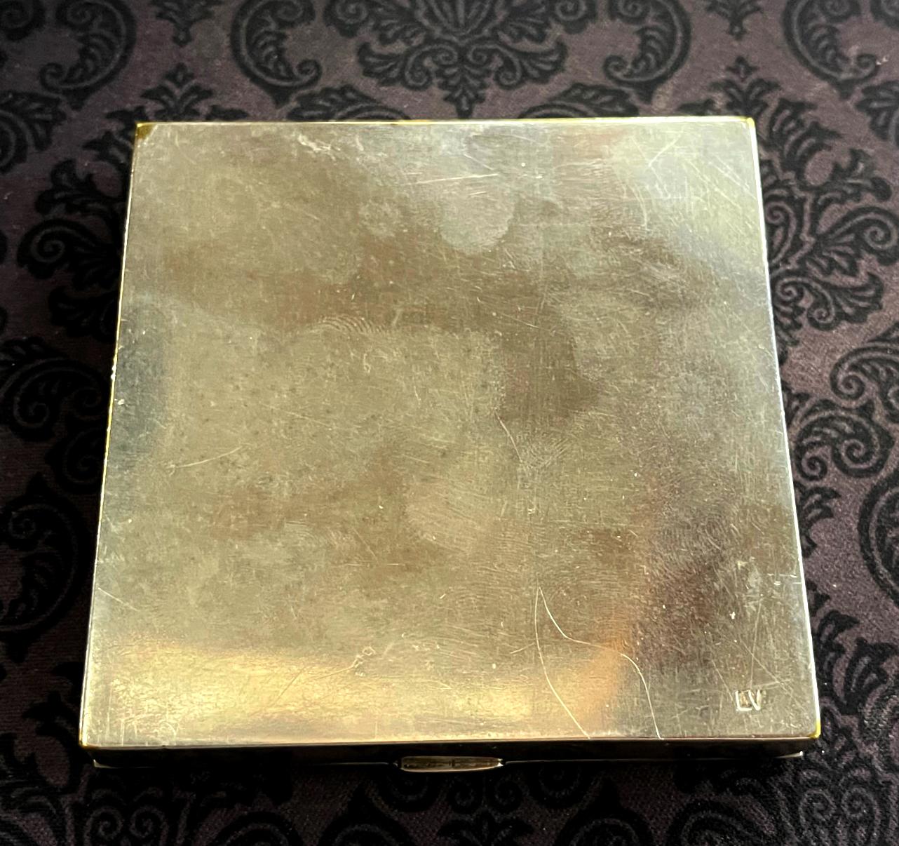 Silvered Bronze Box with Relief Cast Poem by Line Vautrin For Sale 2