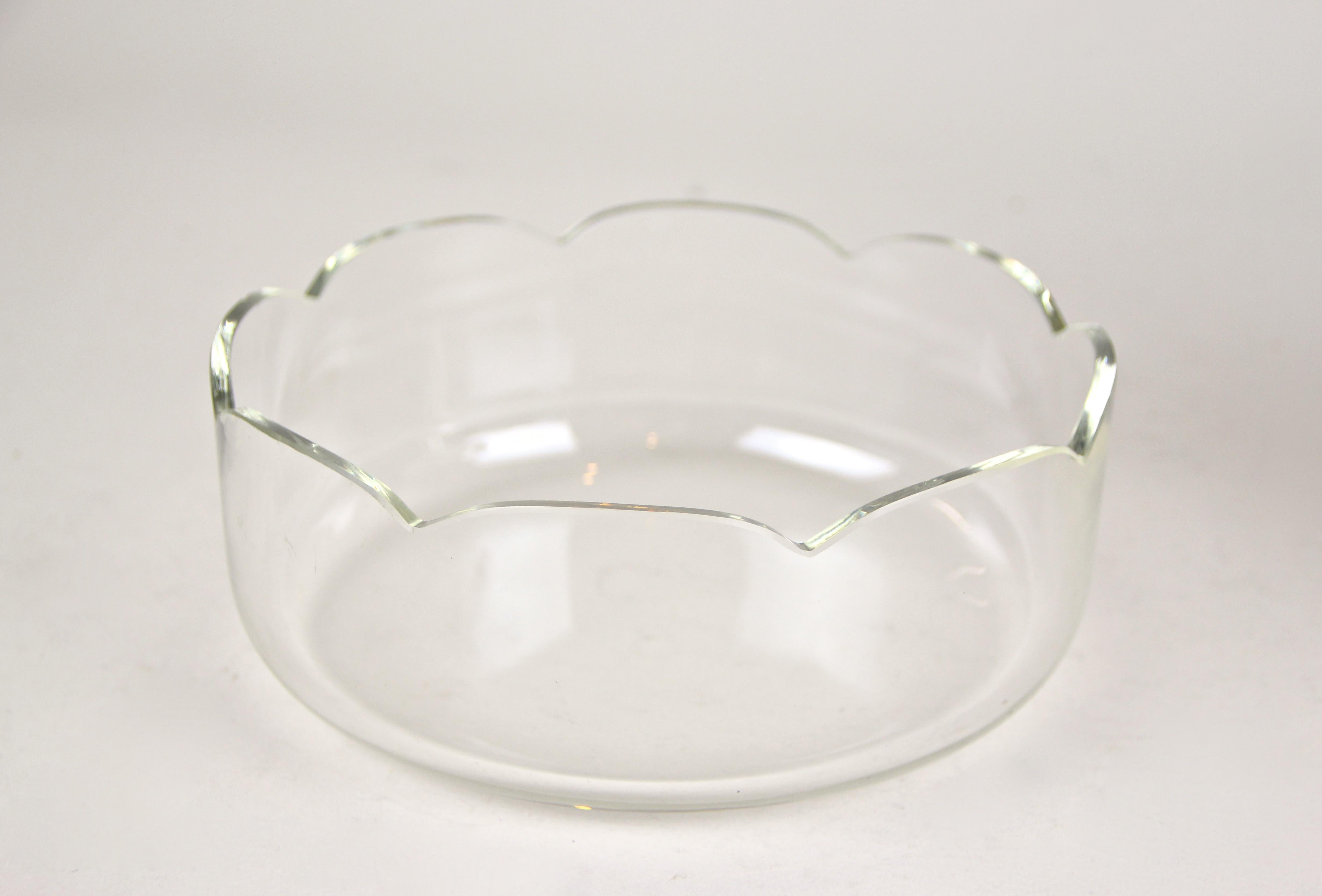 20th Century Silvered Centerpiece with Glass Bowl by WMF Art Deco, Germany, circa 1920