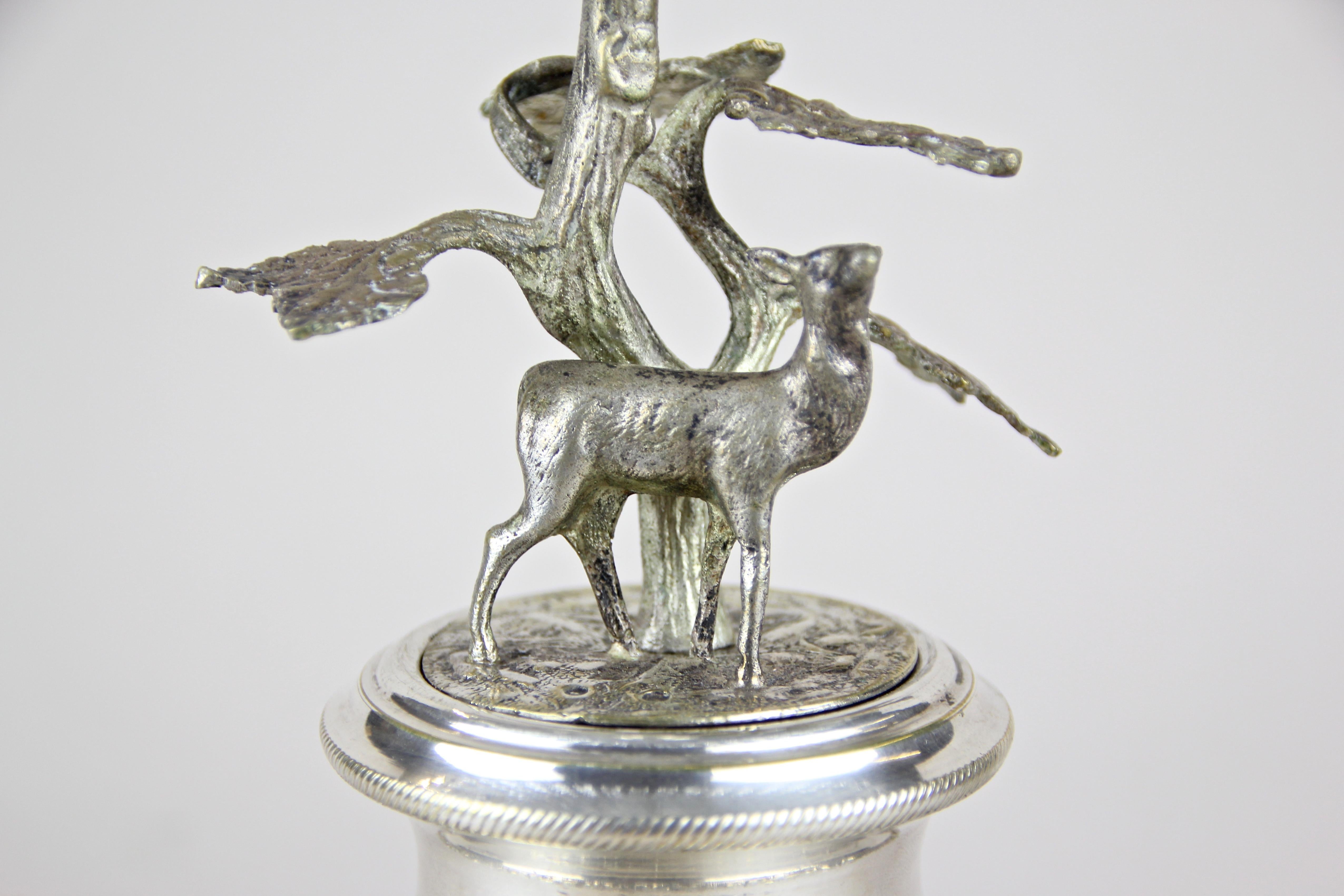 Silvered Centerpiece with Glass Top, Austria, circa 1910 3