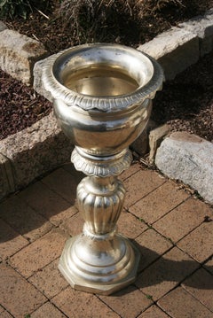 Large Free Standing Silvered Decorative Wine Cooler/Champagne holder