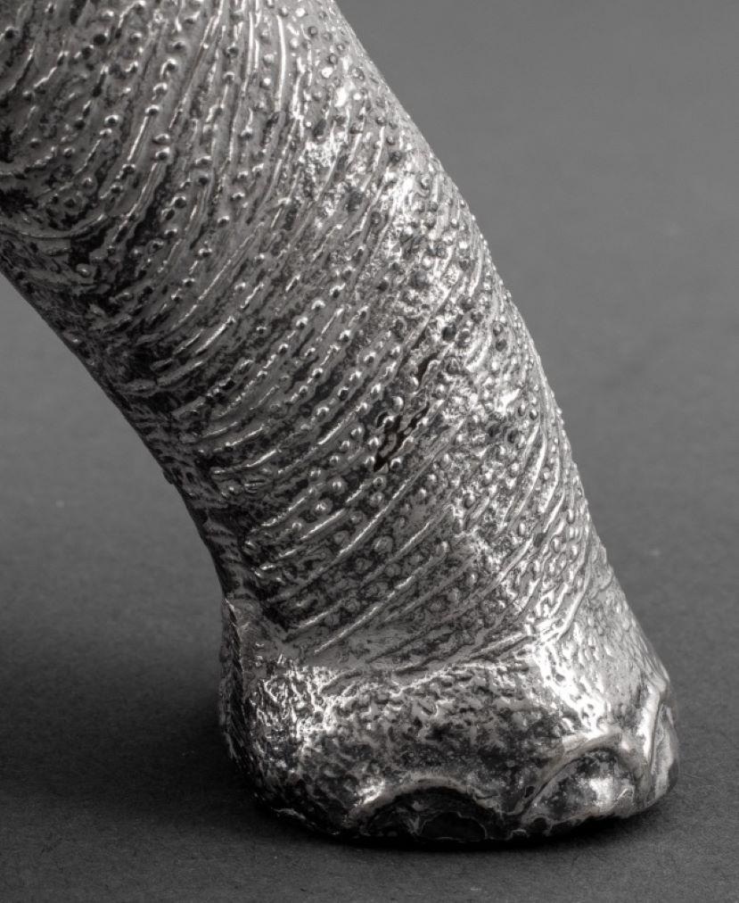 Silvered Elephant Sculpture, 20th Century 4