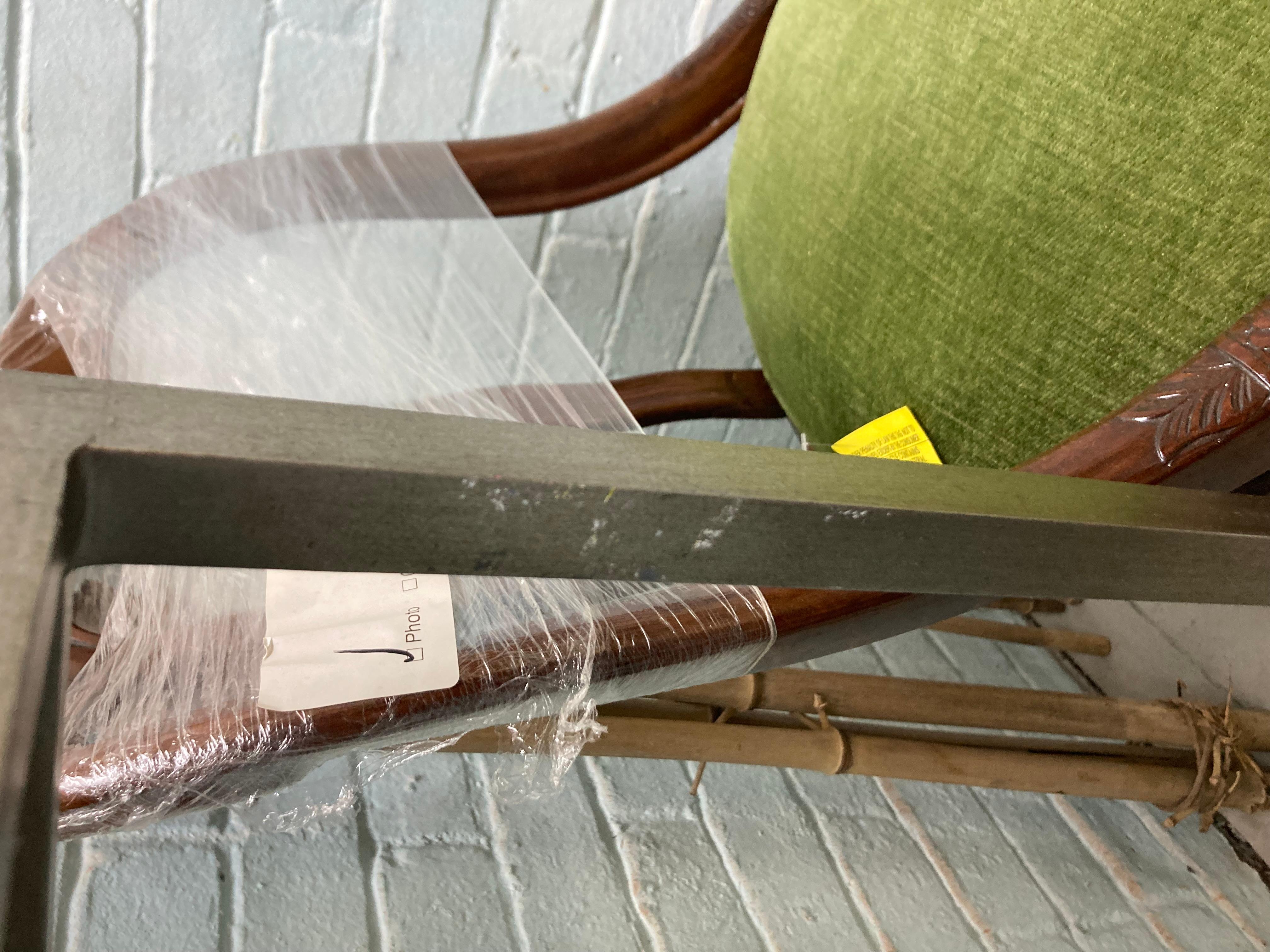 Silvered Finish Console Table With Glass Top For Sale 5