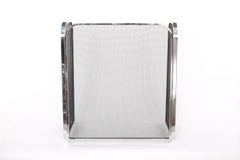 Silvered Framed / Mesh Interior Fire Place Screen