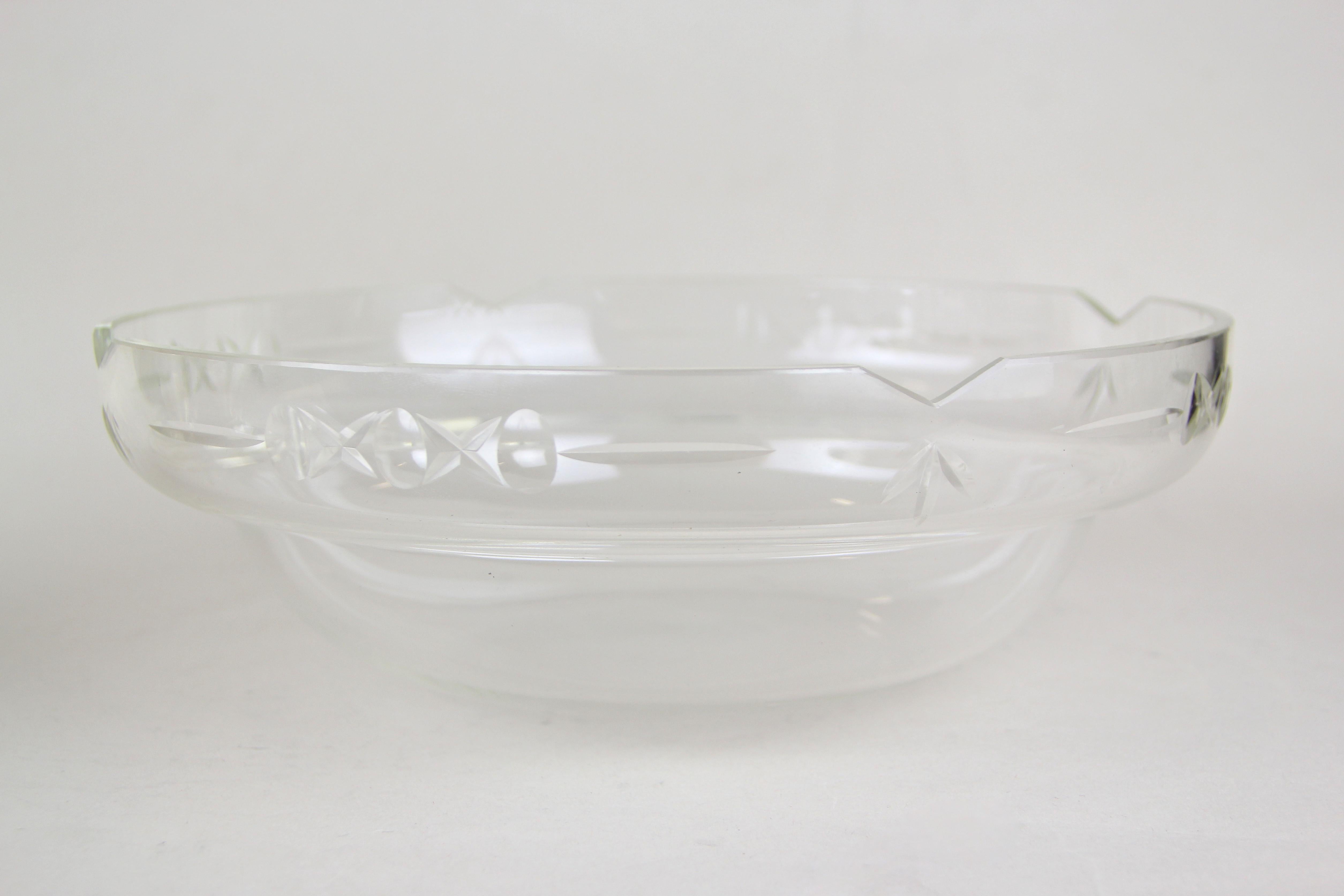 Silvered Glass Bowl Centerpiece by Lenk Austria, circa 1920 2