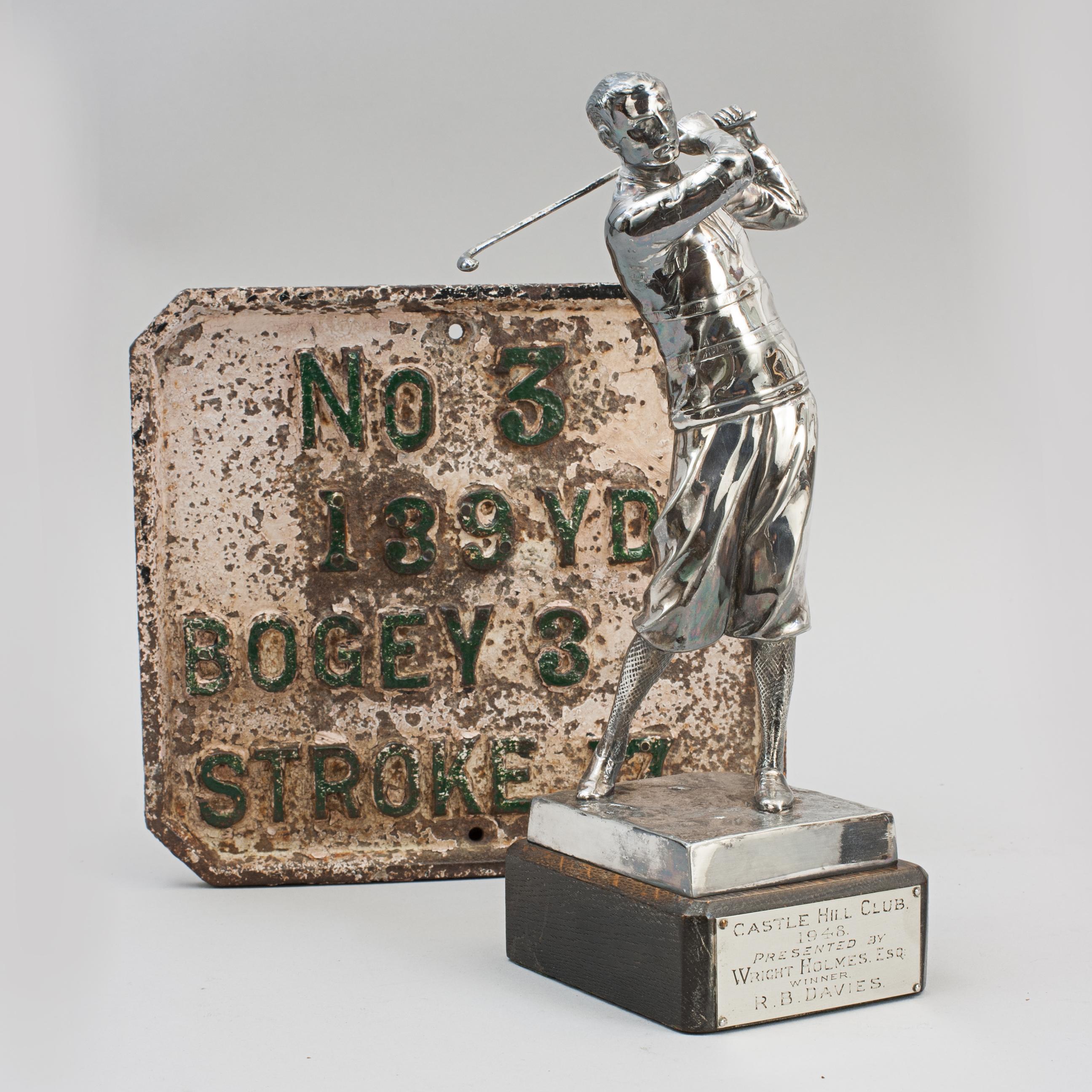 Silvered Golf Figure By Zwick For Sale 4