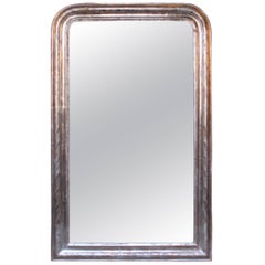 Silvered Louis Philippe Mirror
