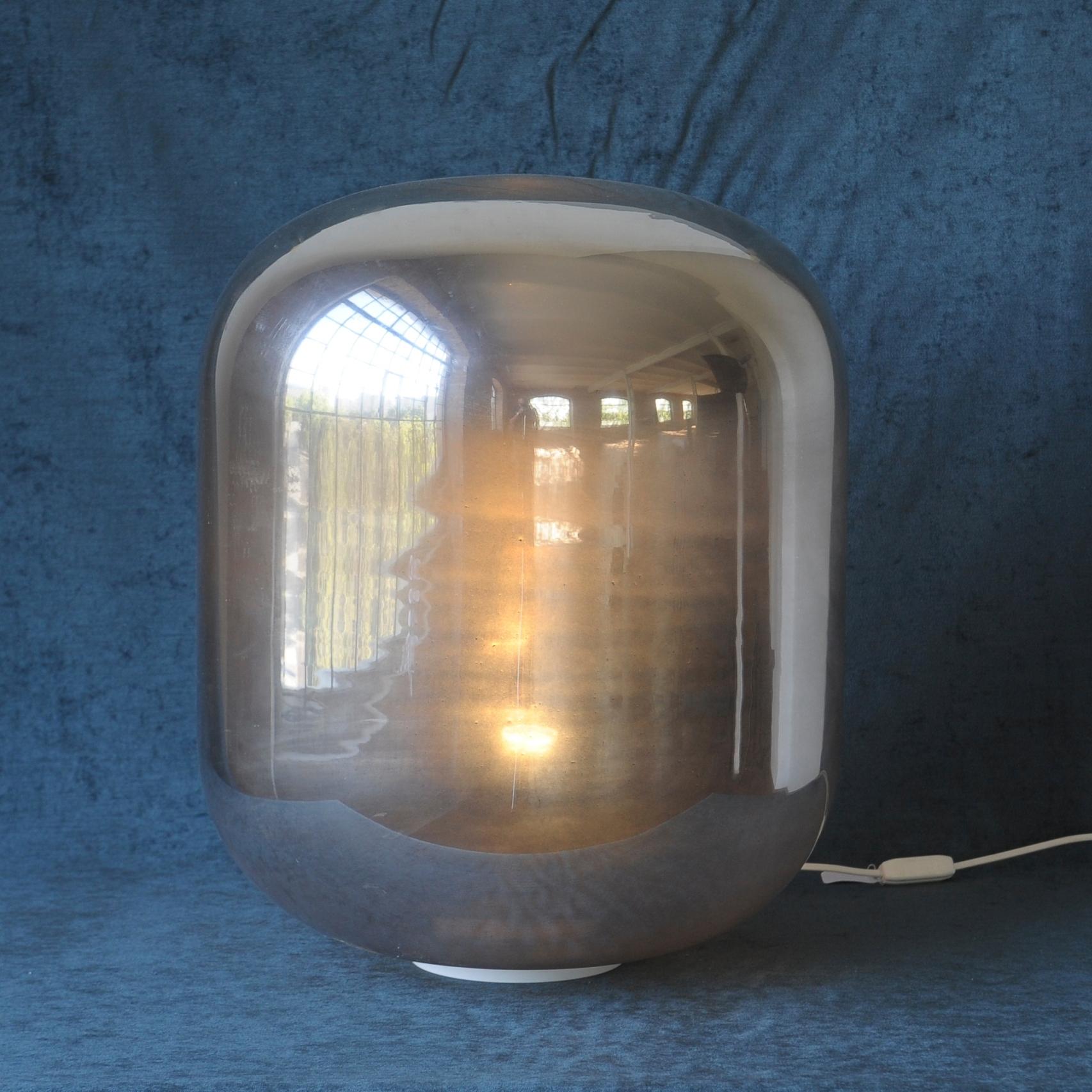 Modern Mirrored Glass Murano Floor Lamp, Italy 2000s For Sale