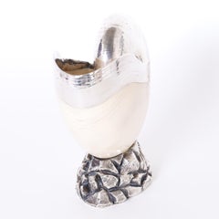 Silvered Nautilus Shell by Ruzzetti and Gow