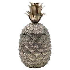 Silvered Pineapple Ice Bucket, Mauro Manetti Fonderie d'Arte, Italy 1970s