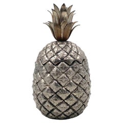 Silvered Pineapple Ice Bucket, Mauro Manetti Fonderie d'Arte, Italy 1970s