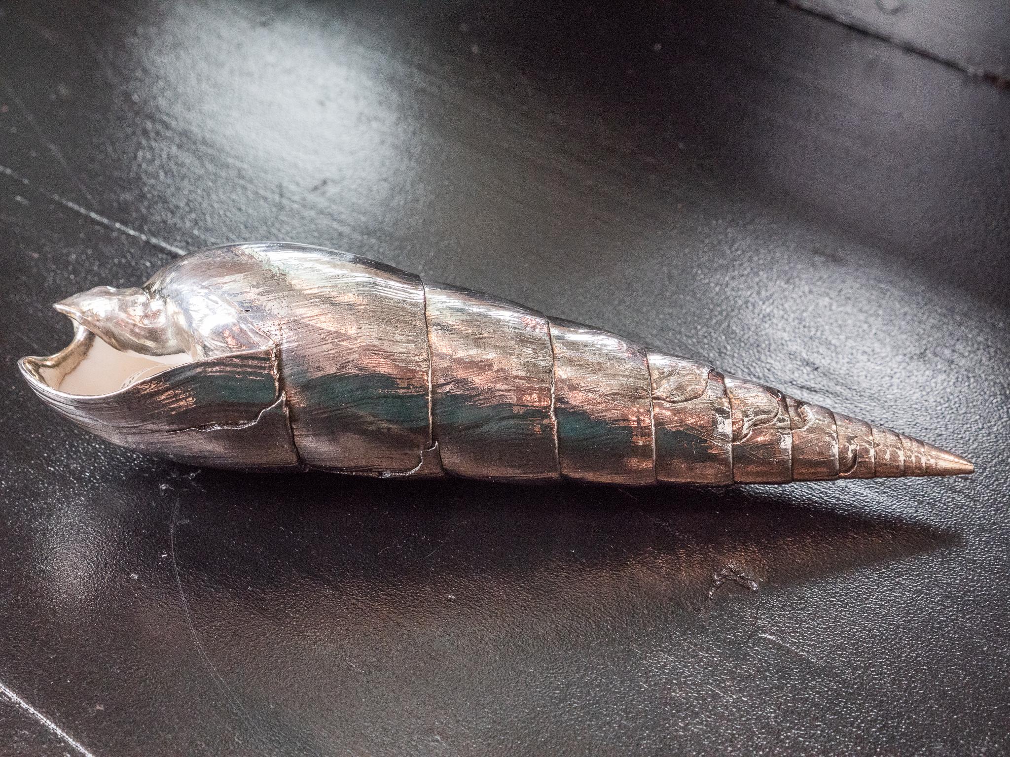 Victorian Silvered Sea Shell Marlinspike For Sale