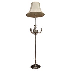 Lampada standard argentata