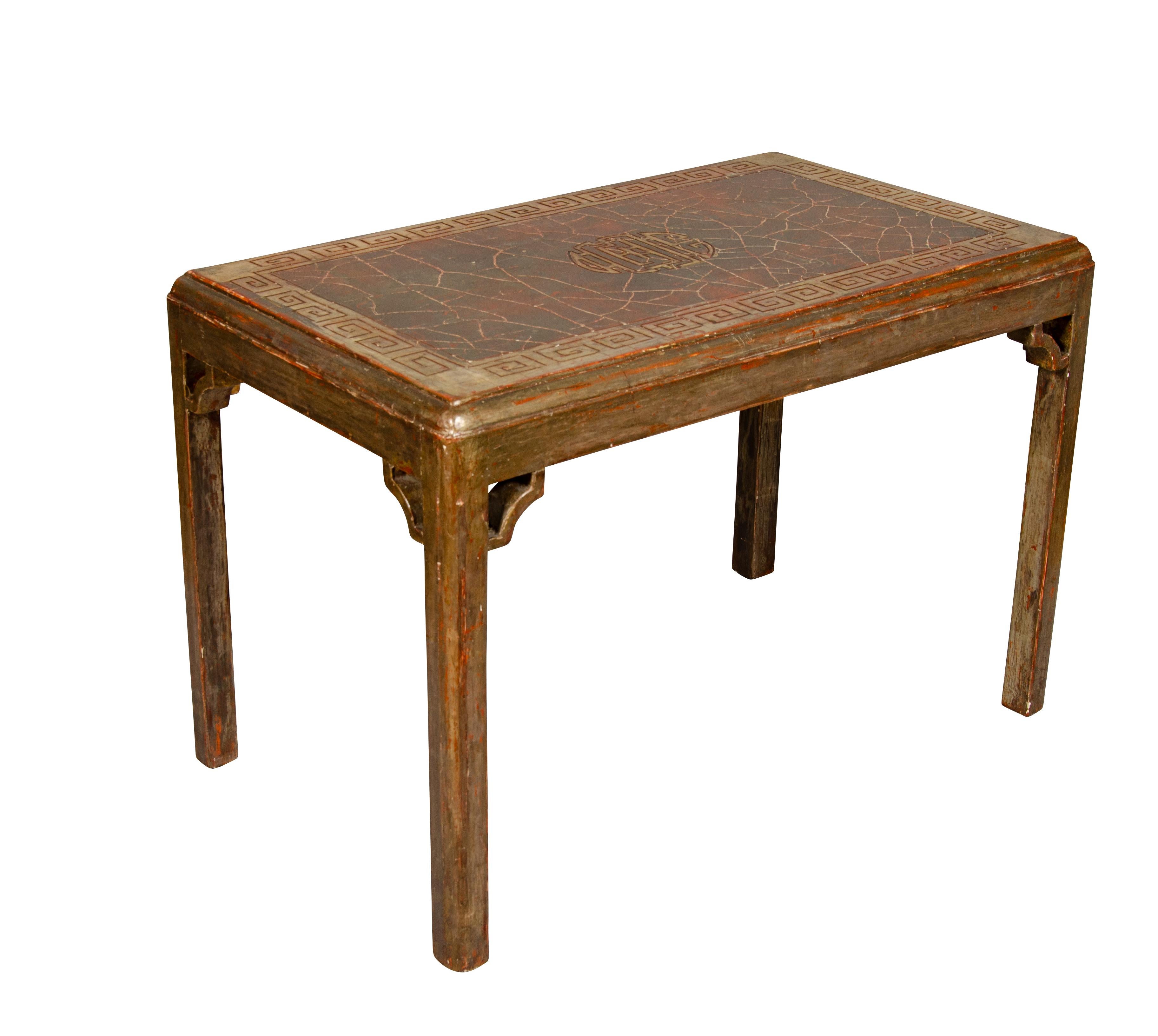 Silvered Wood Table Attributed To Max Kuehne For Sale 2