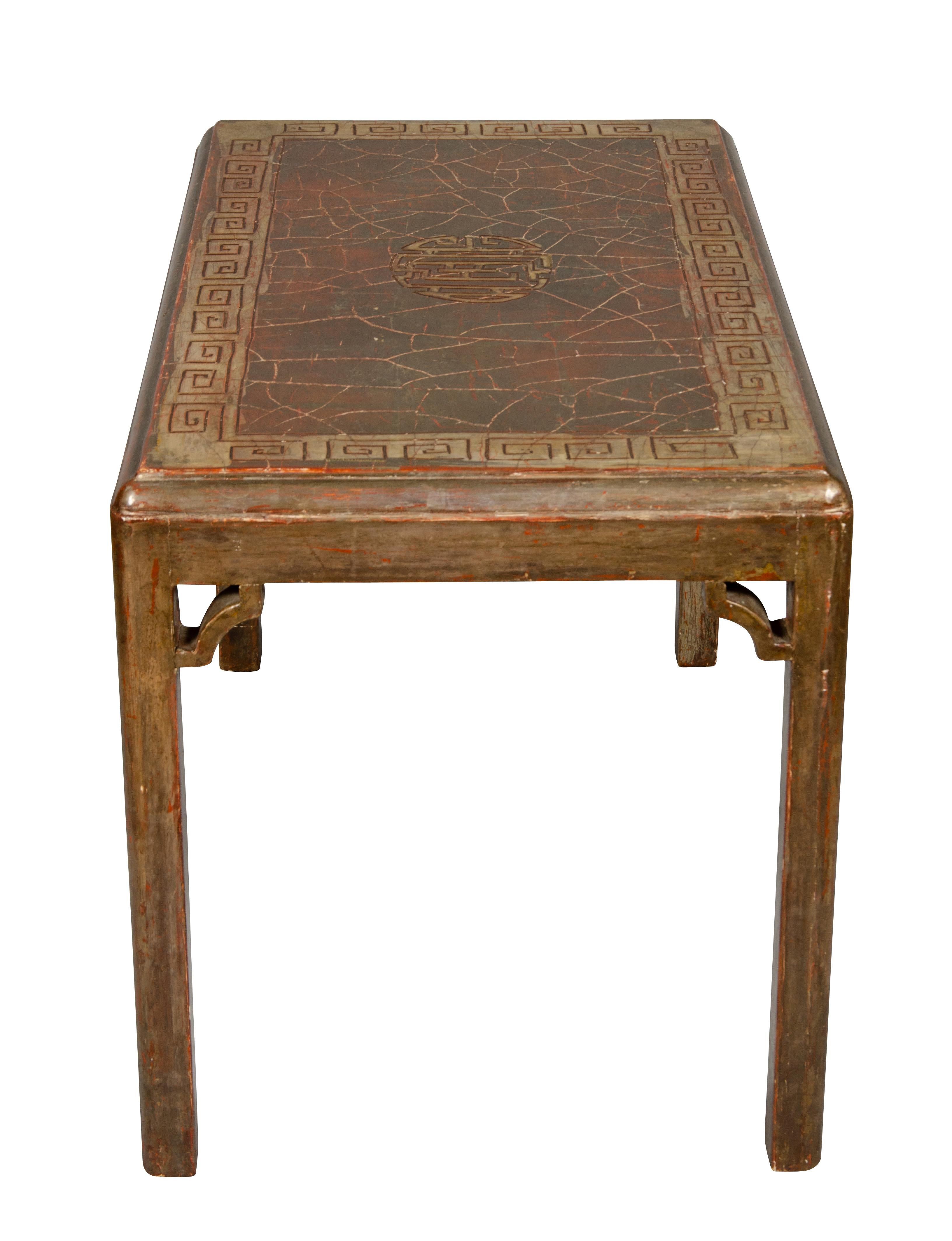 Silvered Wood Table Attributed To Max Kuehne For Sale 3