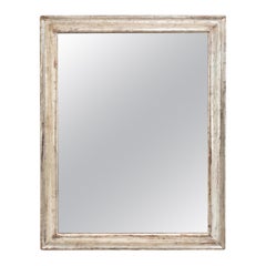 Silvered Wooden Frame Mirror