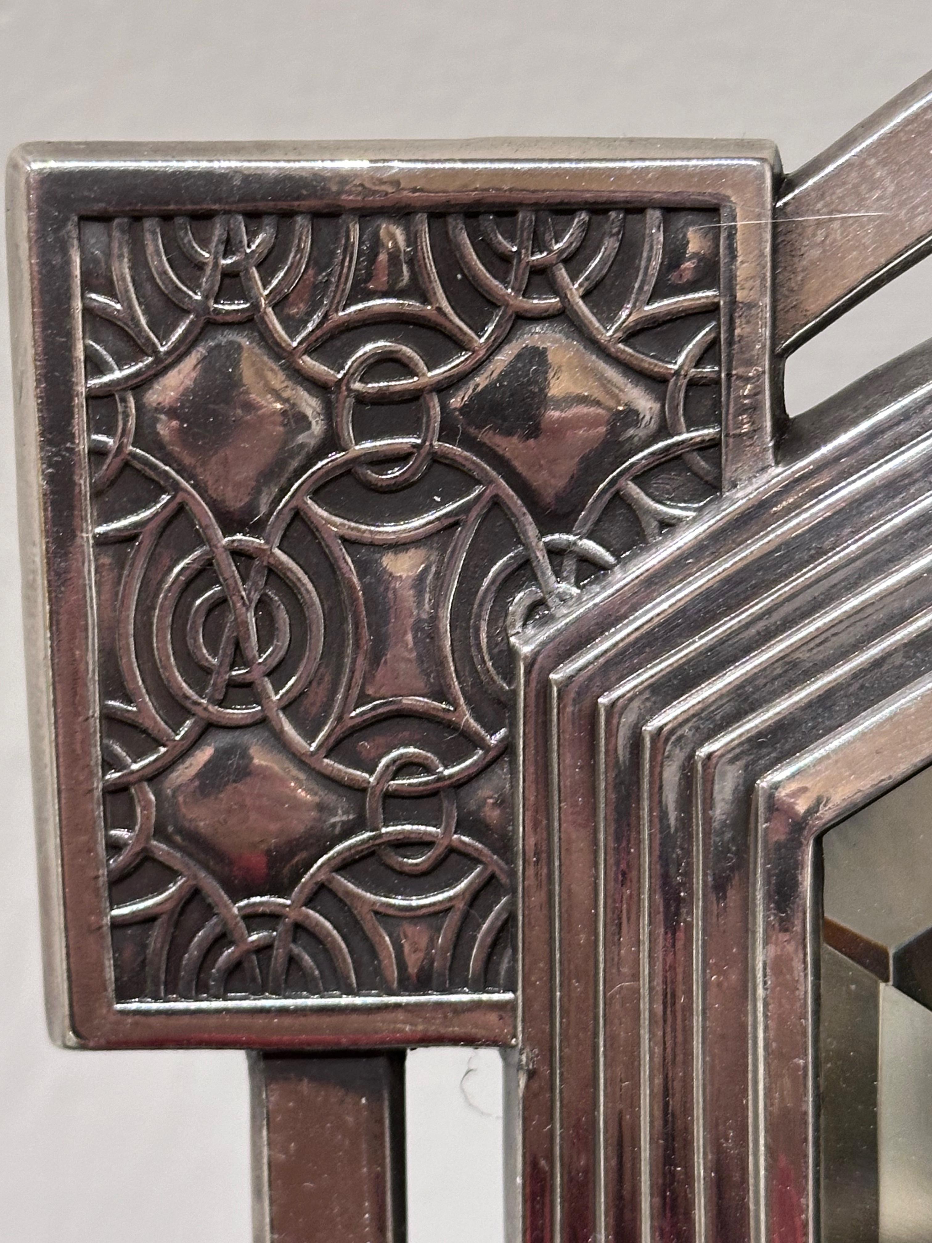 Allemand Miroir de table Art Déco/Art Nouveau WMF en métal argenté en vente