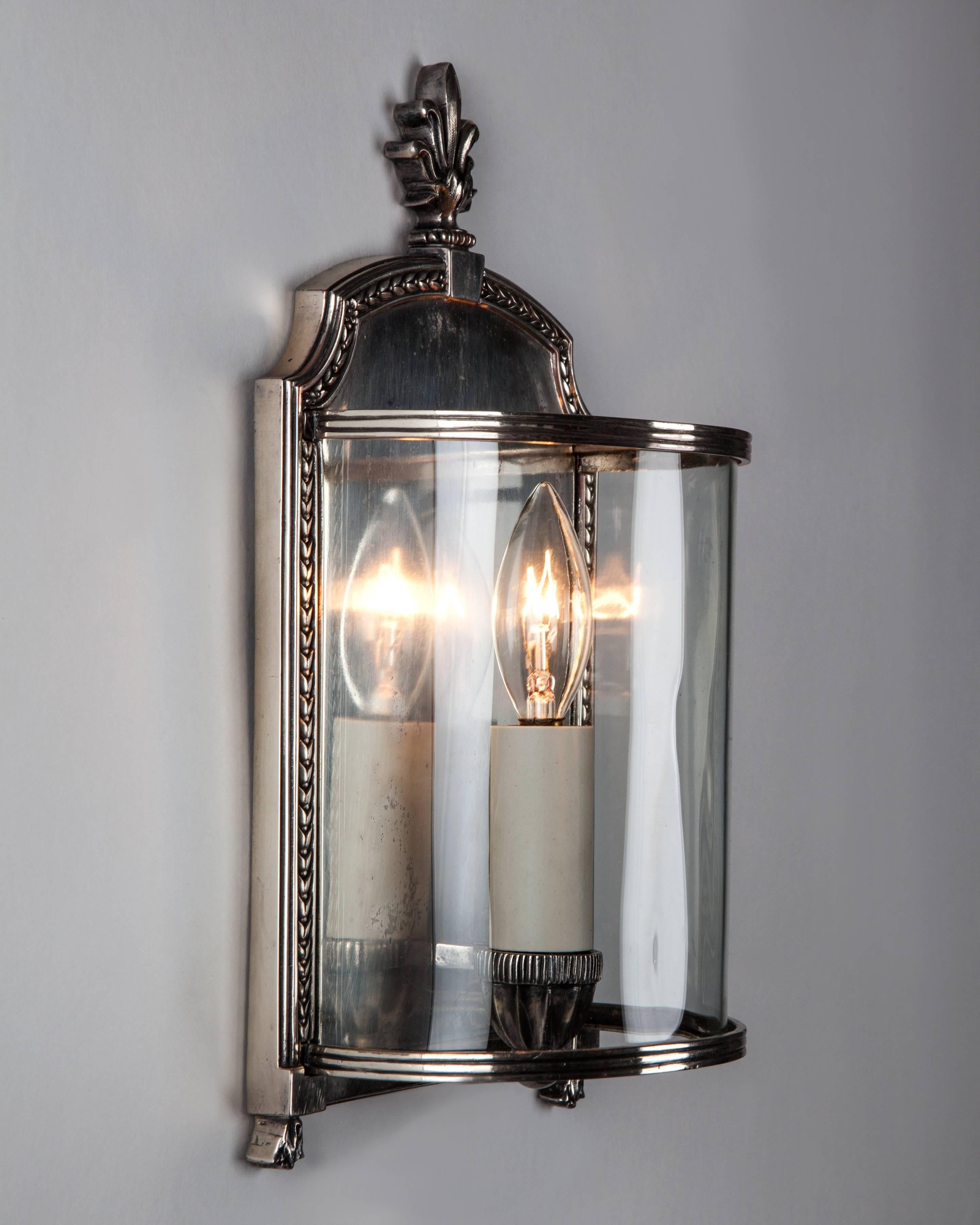 American Silver Plate Caldwell Sconces, circa 1910